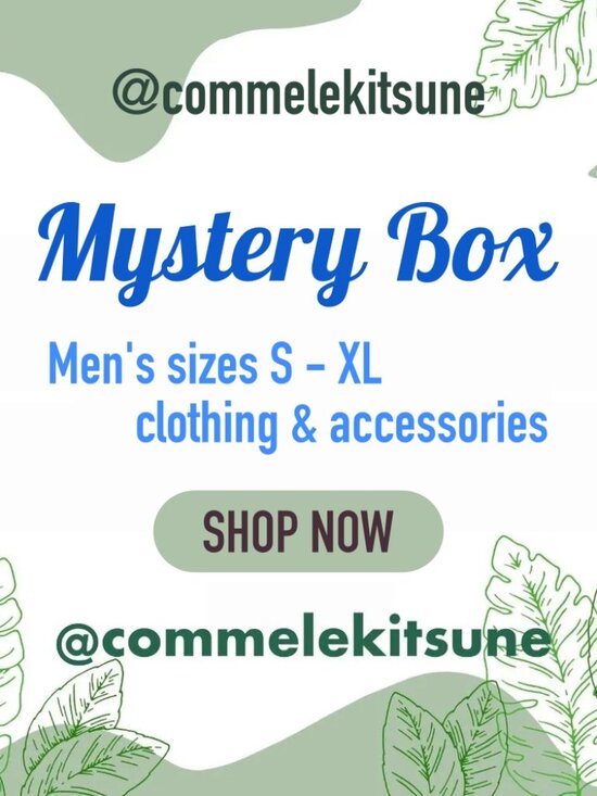 Other - 🍃 NEW🍃 Men's Clothing & Accessories Mystery Box Size S, M, L, XL